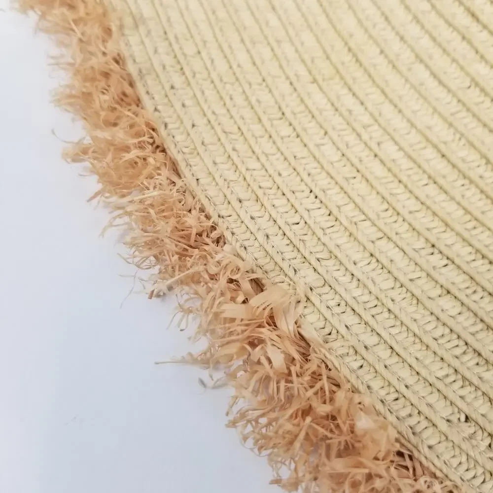 Juicy Couture Wide Brim Beach Sun Straw Hat One Size